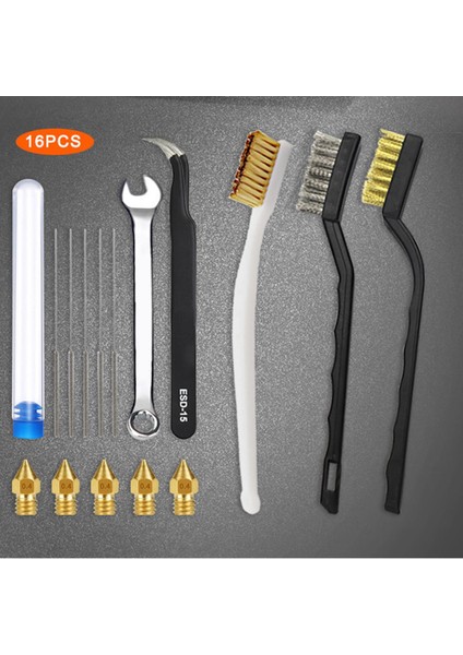 3D Yazıcı Nozulları Temizleyici Kit Pirinç Nozullar Cımbız Paslanmaz Çelik Bakır (Yurt Dışından) modelleri