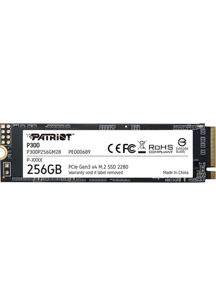 P300 256GB 1700MB-1100MB M.2 2280 PCIe SSD