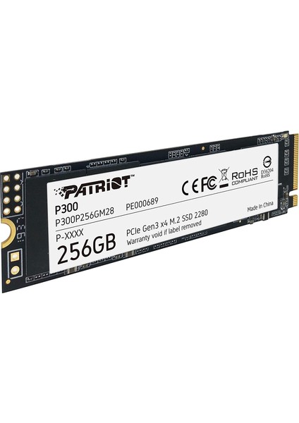 P300 256GB 1700MB-1100MB M.2 2280 PCIe SSD