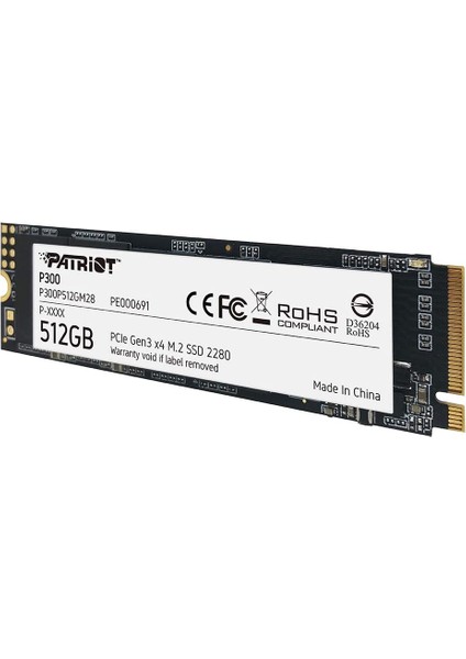 P300 512GB 1700MB-1100MB M.2 2280 PCIe SSD