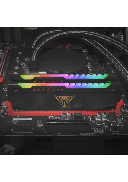 Patrıot PVSR416G320C8 Viper Steel Rgb Black 16GB 3200MHZ CL18 Ram