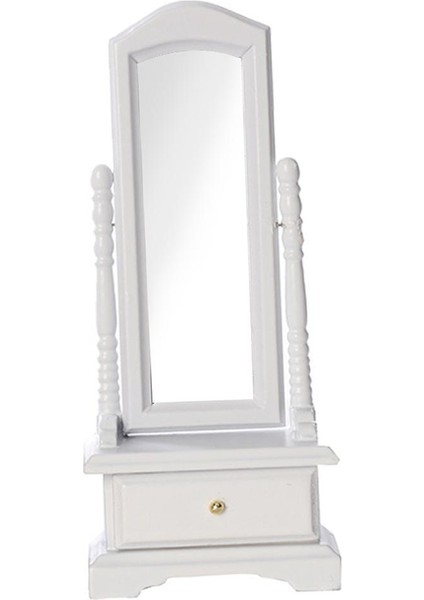 1/12 Bebek Ev Mini Ahşap Soyun Ayna Yatak Odası Yaşam Sahneleri Beyaz (Yurt Dışından) modelleri