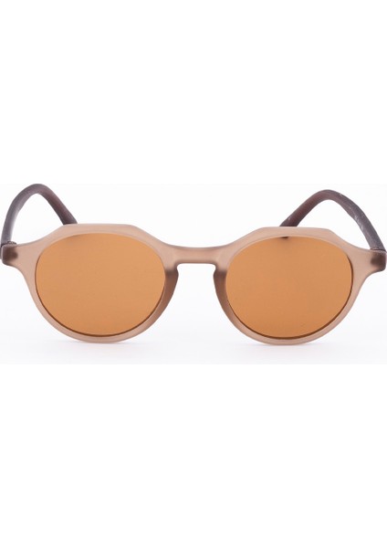 Unisex Güneş Gözlüğü 1007 Kahverengi Çerçeve 43-17-140