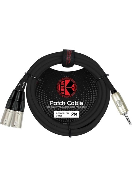 Kirlin Cable Y-370PBL 2mt Bk Kablo 3.5 mm - 2 x Xlr Erkek Jak