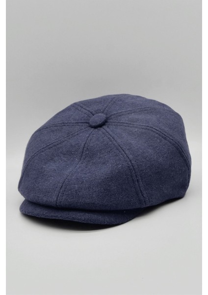 Şapka Kışlık Lacivert Yün Spor Erkek Kasket