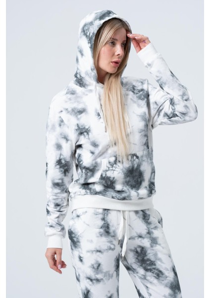 Kadın Batik Kapüşonlu Sweatshirt modelleri