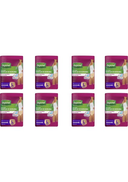 Hasta Bezi Emici Külot 10'lu Large 8 Paket 80ADET