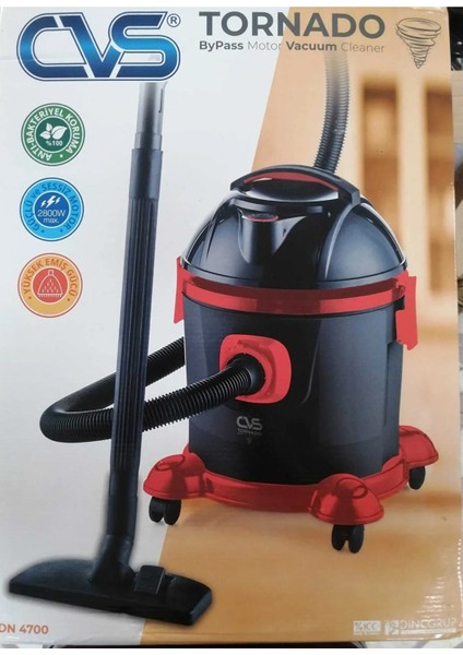 Tornado Kazanlı Süpürge Toz Torbalı