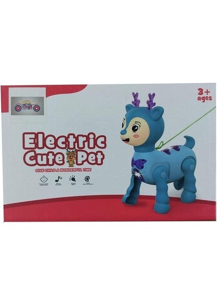 Fabu Oyuncak Hareketli Sesli ve Işıklı Sevimli Evcil Hayvanlar Geyik