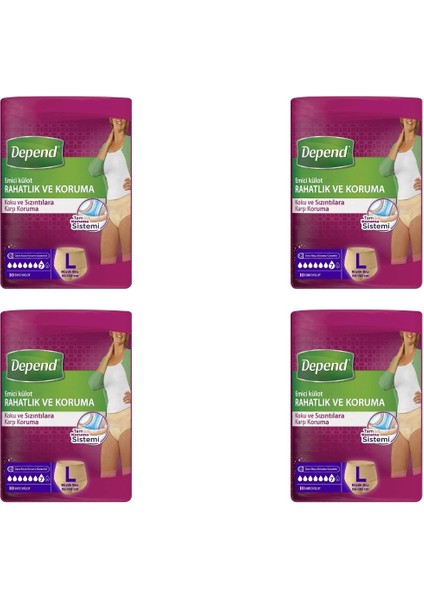 Hasta Bezi Emici Külot 10'lu Large 4 Paket 40 Adet