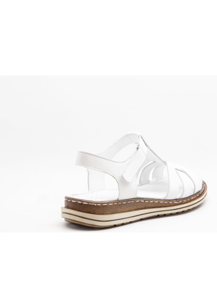 Mrn 017 Beyaz Bayan Comfort Sandalet Terlik Sandalet10 indirimleri