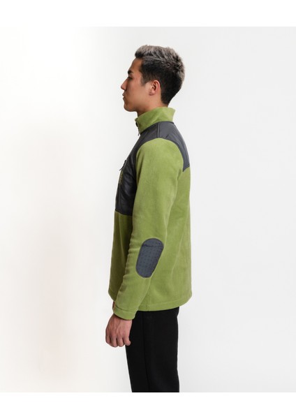 Half-Zip Fleece 02 - Green/anthracite Erkek Yarım Fermuar Polar