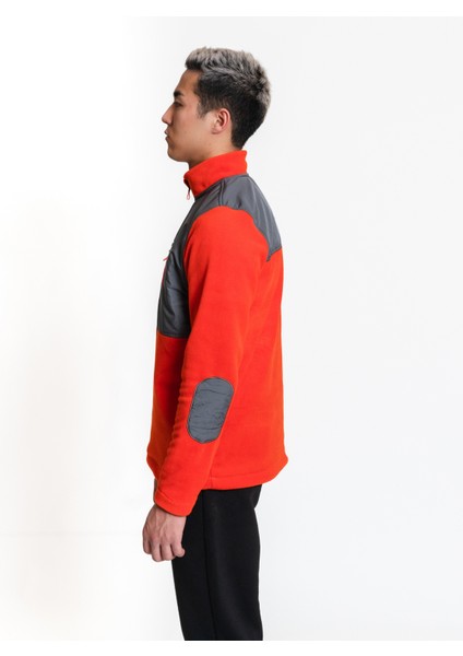 Half-Zip Fleece 03 - Orange/anthracite Yarım Fermuar Erkek Polar