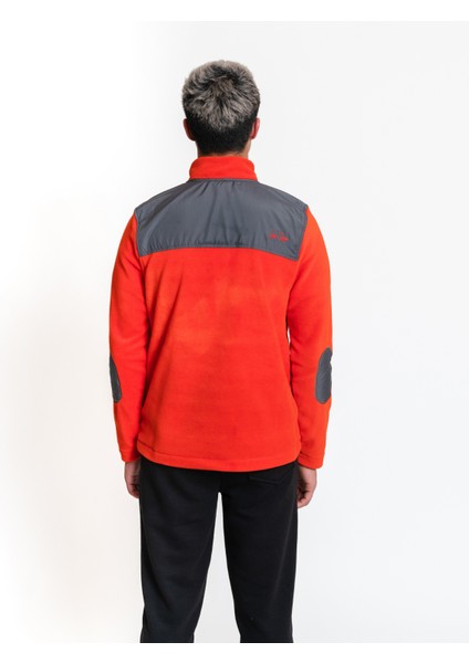 Half-Zip Fleece 03 - Orange/anthracite Yarım Fermuar Erkek Polar