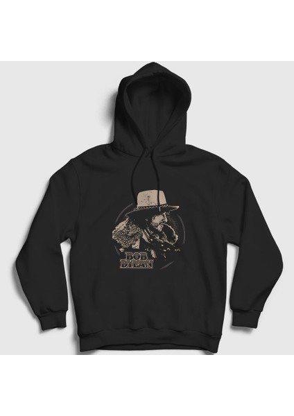 Unisex Siyah Desire Bob Dylan Kapüşonlu Sweatshirt