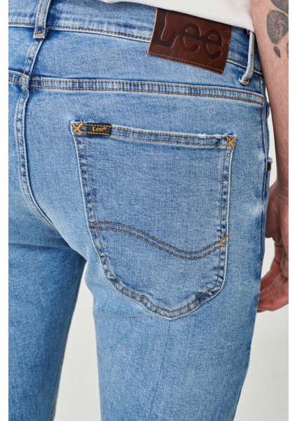 Luke Slim Tapered Fit Normal Bel Esnek Jean Kot Pantolon