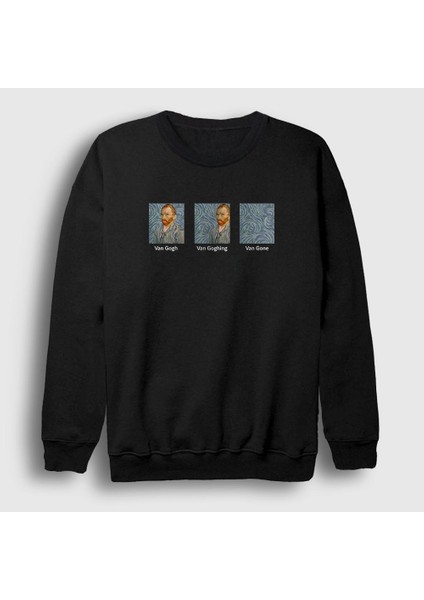 Unisex Siyah Van Gone Art Painter Vincent Van Gogh Sweatshirt