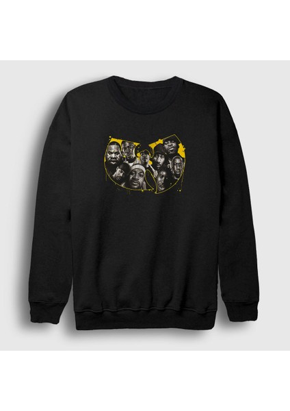 Unisex Siyah Band Wu Tang Clan Sweatshirt