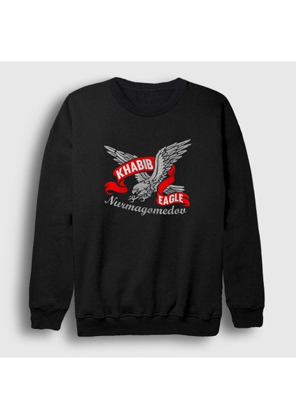 Unisex Siyah Eagle Ufc Khabib Nurmagomedov Sweatshirt