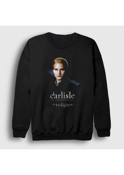 Unisex Siyah Carlisle Cullen Vampire Twilight Sweatshirt