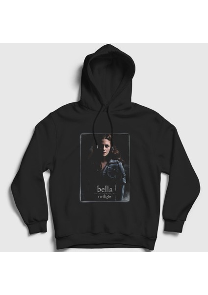 Unisex Siyah Bella Swan Twilight Kapüşonlu Sweatshirt
