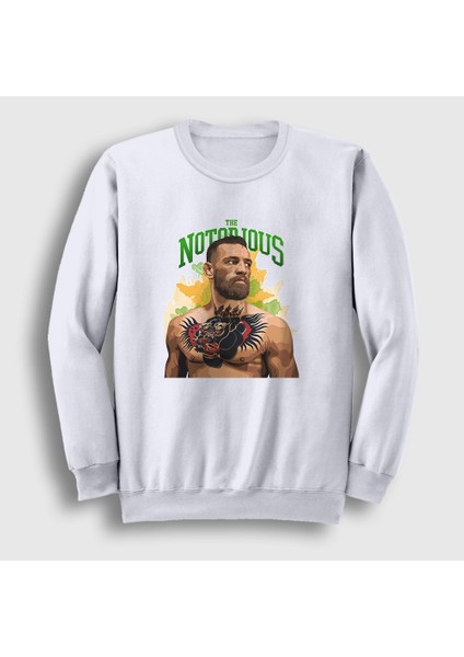 Unisex Beyaz Tattoo Ufc Conor Mcgregor Sweatshirt