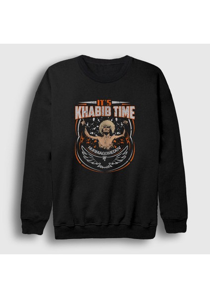 Unisex Siyah Time Ufc Khabib Nurmagomedov Sweatshirt