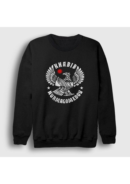 Unisex Siyah Eagle V3 Ufc Khabib Nurmagomedov Sweatshirt