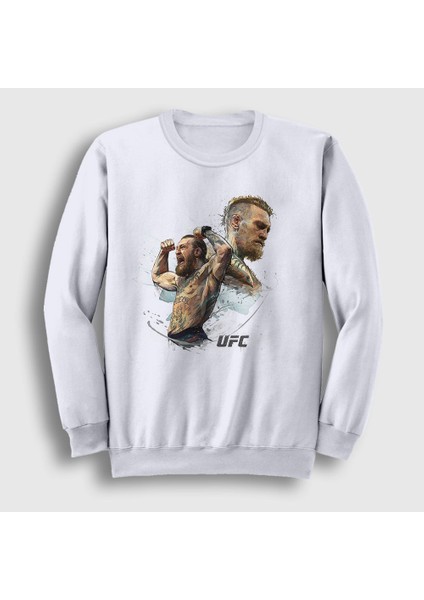 Unisex Beyaz Ufc Conor Mcgregor Sweatshirt