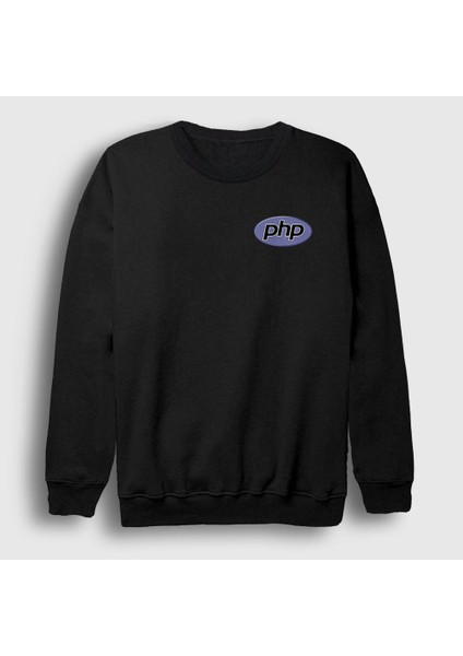 Unisex Siyah Php Coder Programmer Developer Yazılımcı Sweatshirt