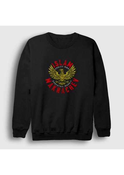 Unisex Siyah Eagle Mma Ufc Islam Makhachev Sweatshirt