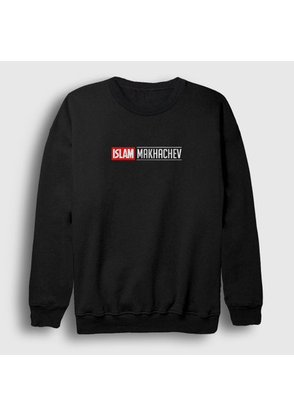 Unisex Siyah Logo Mma Ufc Islam Makhachev Sweatshirt