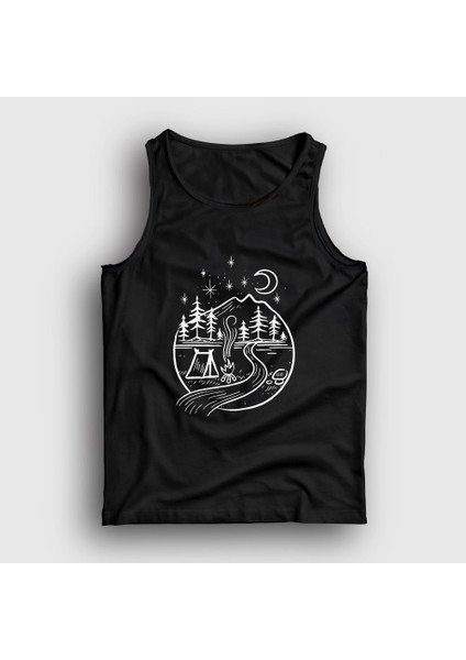 Unisex Siyah Night Camper Kamp Atlet