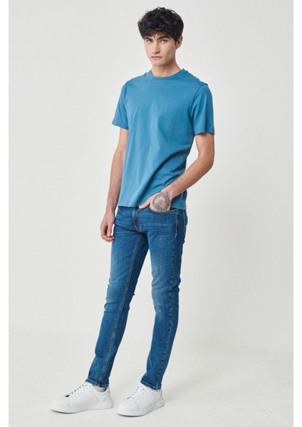 Luke Slim Tapered Fit Normal Bel Esnek Jean Kot Pantolon fiyatları