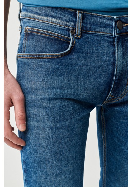 Luke Slim Tapered Fit Normal Bel Esnek Jean Kot Pantolon fırsatları