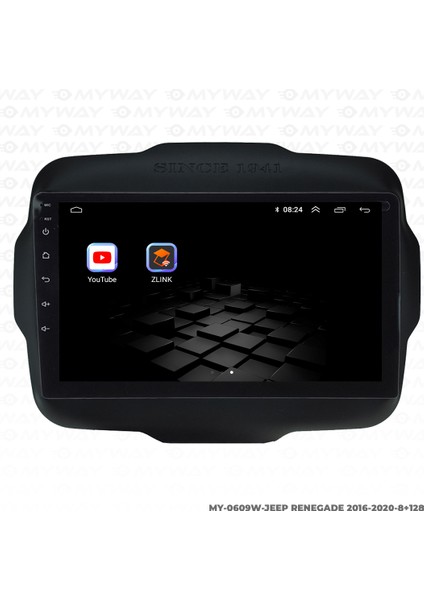 Jeep Renegade Android Multimedya 4gb Ram Carplay Navigasyon Ekran - Myway