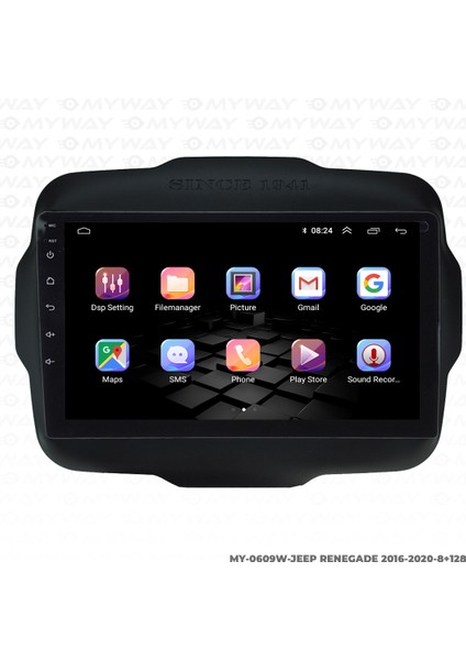 Jeep Renegade Android Multimedya 4gb Ram Carplay Navigasyon Ekran - Myway