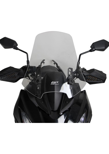 Kawasaki Versys 650 2015-2018 Uyumlu Ön Cam Şeffaf 45 cm