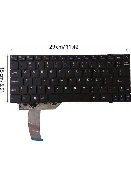 MYBOOK11 Irbıs NB110B NB110O NB110R NB11 NB33 NB34 NB110A Klavye - Siyah (Yurt Dışından)