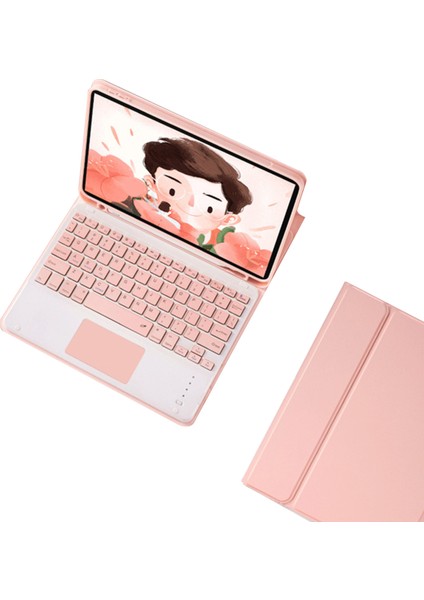 Air2 Pro9.7 2017 2018 Ultra Slim Bluetooth Uyumlu Dokunmatik Klavye - Pembe (Yurt Dışından)
