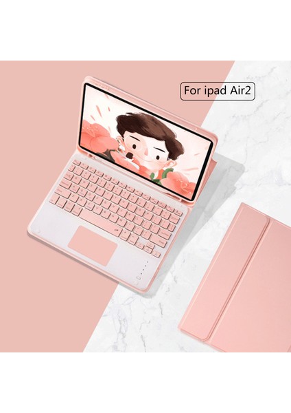 Air2 Pro9.7 2017 2018 Ultra Slim Bluetooth Uyumlu Dokunmatik Klavye - Pembe (Yurt Dışından)