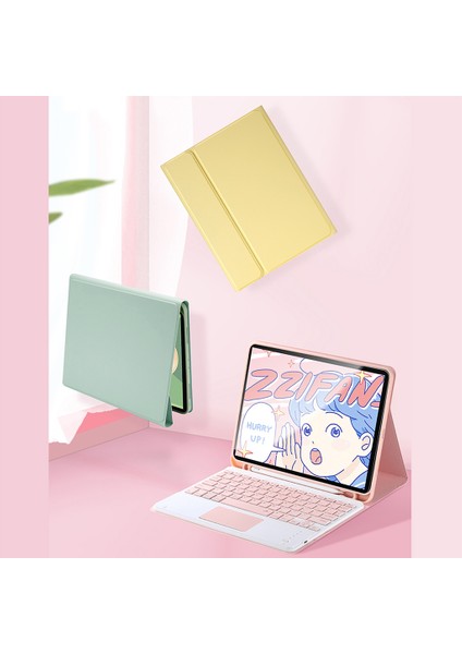 Air2 Pro9.7 2017 2018 Ultra Slim Bluetooth Uyumlu Dokunmatik Klavye - Pembe (Yurt Dışından)