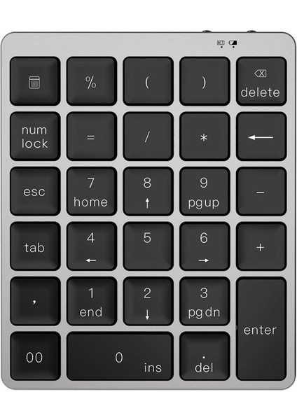 28 Tuşlu Dizüstü Dizüstü Bilgisayar Dijital Klavyesi - Siyah (Yurt Dışından)