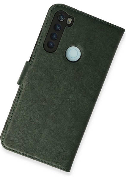 Xiaomi Redmi Note 8 Kılıf Trend S Plus Kapaklı Kılıf - Yeşil