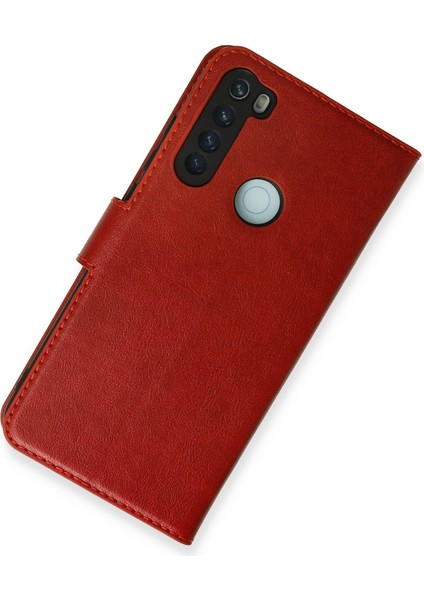 Xiaomi Redmi Note 8 Kılıf Trend S Plus Kapaklı Kılıf - Kırmızı