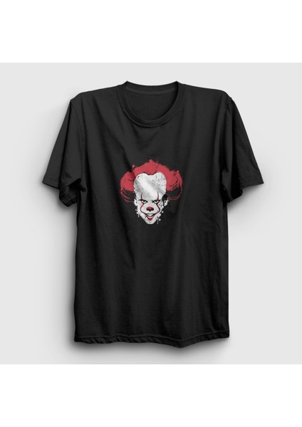 Unisex Siyah Pennywise Stephen King It T-Shirt