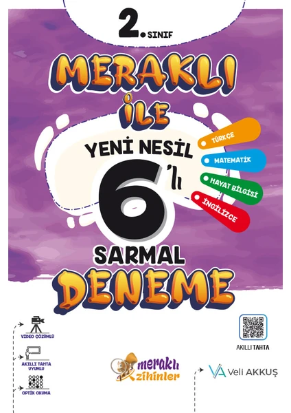 Meraklı Zihinler 2. Sınıf Tüm Dersler Yeni Nesil Sarmal Denemeler