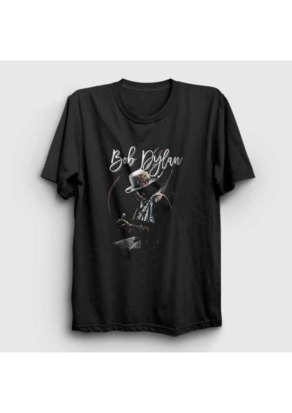 Unisex Siyah Unreleased Bob Dylan T-Shirt