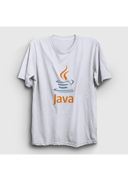 Unisex Beyaz Java Coder Programmer Developer Yazılımcı T-Shirt
