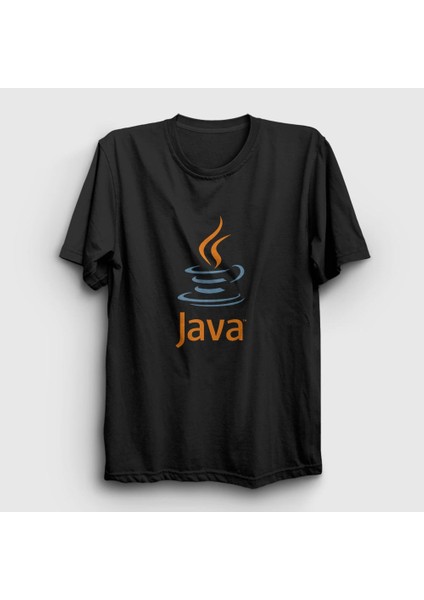 Unisex Siyah Java Coder Programmer Developer Yazılımcı T-Shirt